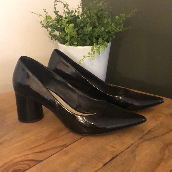 Zara Shoes - [Zara] Black Patent Leather Heels - Size 39